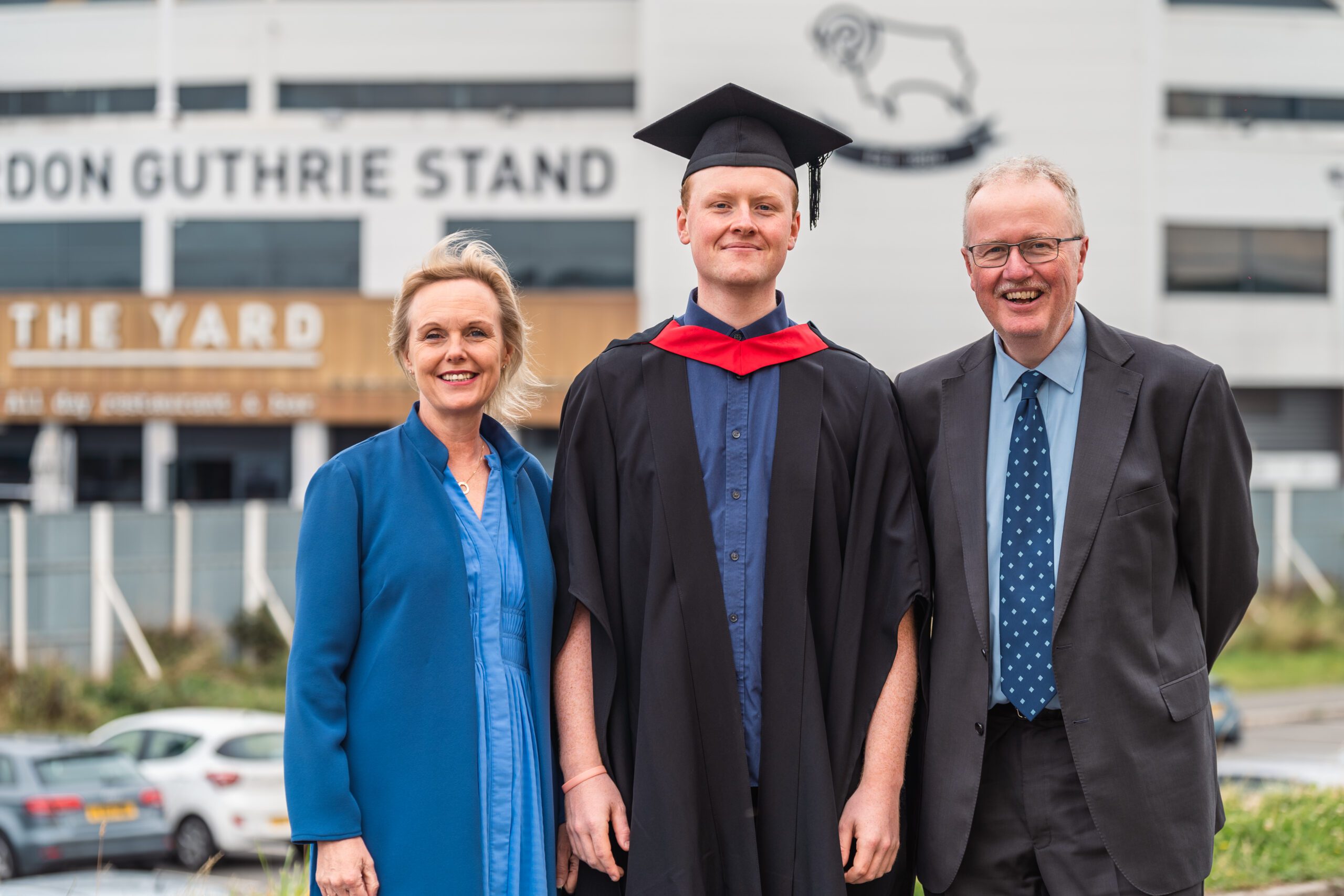 the savage family at derby university graduation